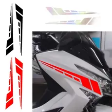 2 Pçs Motocicleta Listra Adesivos Decalques Vinil À Prova Dwaterproof Água Durável Decorativos