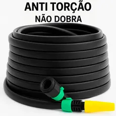 Mangueira de Jardim Não Dobra Anti Torção Reforçada 5 a 50 Metros Anti dobras