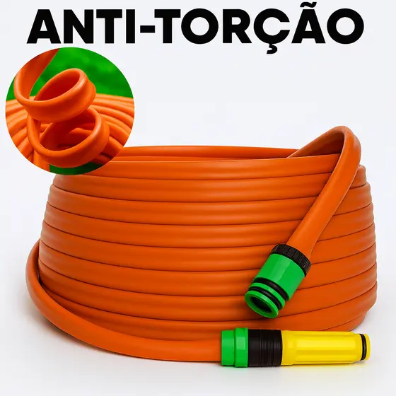 Mangueira Jardim Anti Torção Não Dobra Reforçada 5 a 50 Metros