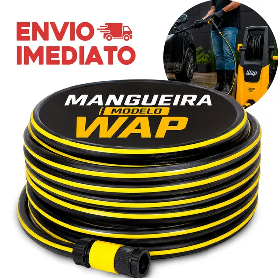 Mangueira Lavadora Alta Pressão Engate Rápido Wap Entrada Universal Jato 10 a 100 Metros
