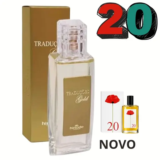 Perfume Feminino Gold Nº20 Reeferencia Traduções Hinode 50ml/100ml - Floral Oriental - Aroma Moderado