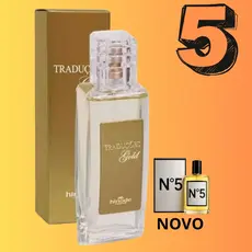 Perfume Feminino Traduções Gold Nº05 Hinode 50ml/100ml - Floral Aldeídico - Aroma Moderado - Nova Embalagem