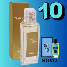 Perfume Feminino Traduções Gold Nº 10 Hinode - Angel - 100ml/50ml - Oriental Frutal - Nova Embalagem