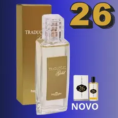 Perfume Feminino Gold Nº 26 referencia ao Traduções Hinode 50ml  - Nova Embalagem Alternativa - Floral Oriental Intenso.