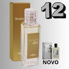 Perfume Feminino  Gold Nº12 Referencia Traduções Hinode - 50ml/100ml - Embalagem Alternativa - Floral Frutal - 240