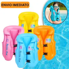 Boias Infantil Colete Salva Vidas Inflável Piscina Praia Verao Flutuador Criança Diversão Sol