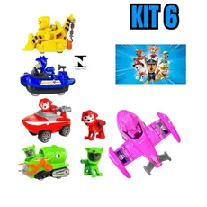 kit com 3/6 Carrinhos Fricção patrulha canina Cachorrinhos brinquedos Criança