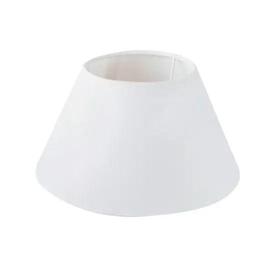 Cúpula de Abajur luminaria 30x15x45cm Grande Tecido Algodão soquete Nacional Cor Bege Branco Preta Ref 24