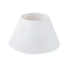 Cúpula de Abajur luminaria 30x15x45cm Grande Tecido Algodão soquete Nacional Cor Bege Branco Preta Ref 24