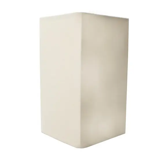 Cúpula de Abajur luminaria 23x13x13cm tecido algodão soquete Nacional Ref 49 Cor bege Preto branco