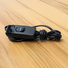 Fio Rabicho 2 pinos Tomada Para Abajur E Luminárias de mesa Com Liga/desliga Cor Preto ou branco