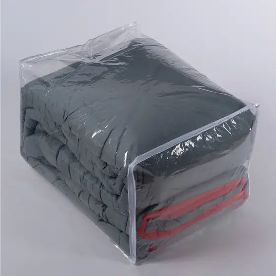 Saco Embalagem Organizador Multiuso Tamanho G Pvc com Zíper Guarda-Roupa Enxoval