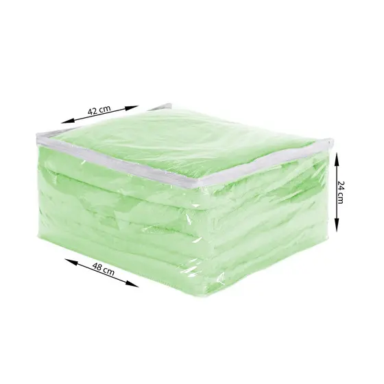 Kit 2 Saco Organizador Closet Para Edredom e Cobertor com Zíper Pvc