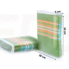 Saco Organizador Multiuso Para Toalha e Lençol Pvc com Zíper Guarda-Roupa