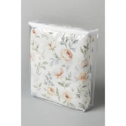 Kit 10 Saco Embalagem Organizador 22x30x4 Pvc Transparente com Zíper Guarda-Roupa