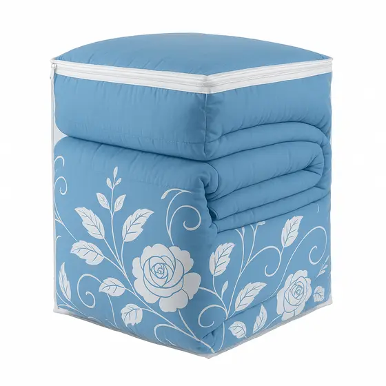 Saco Embalagem Organizador Multiuso Tamanho G 50x38x38 Pvc com Zíper Guarda-Roupa