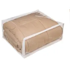 Kit 50 Saco Embalagem Organizador Multiuso 45x45x15 Pvc Transparente com Zíper