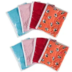 Kit 50 Saco Organizador Envelope 47x52 Pvc Transparente com Zíper Guarda-Roupa