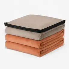 Kit 5 Saco Organizador Pvc para Edredom e Cobertor com Zíper Preto Guarda-Roupa