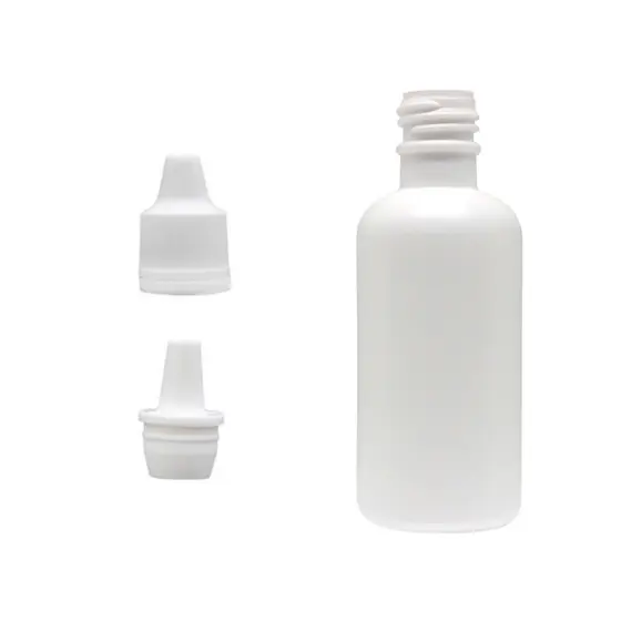 2 Conta Gotas Frasco Plastico  Tampa Com Lacre E Batoque - 30ml