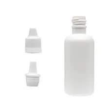2 Conta Gotas Frasco Plastico  Tampa Com Lacre E Batoque - 30ml