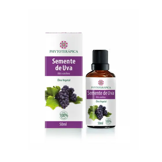 Oleo Vegetal Semente De Uva- 50ml - Puro