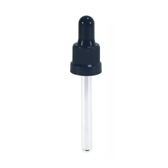 50 Conta Gotas - Kit Tampa Com Lacre + Bulbo + Canula De Vidro