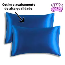 02 CAPAS - TRAVESSEIRO - FRONHA - CAPA FRONHA TRAVESSEIRO CETIM KIT 02 PEÇAS (PAR)