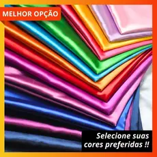 10 Metros Tecido Cetim Charmousse 1,50M Largura Cetim Liso - Melhor Qualidade e Preço Aqui