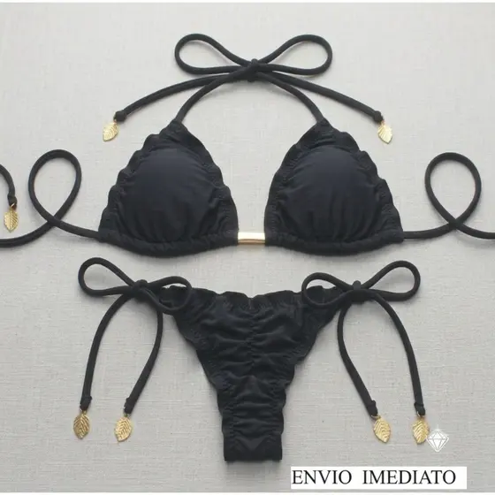 Biquini Cortininha Fio Dental Amarraçao Calcinha  Empina BUMBUM CALCINHA f TANGA poliamida entrega rapida