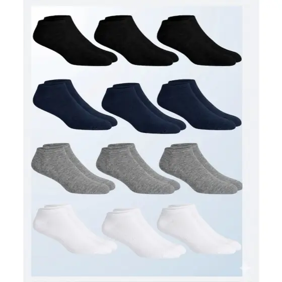 Kit 30 Pares Meia Soquete Cano Curto Confortável, Respirável – 35 ao 46 Premium Masculina e Feminin