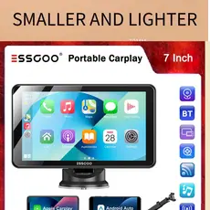 ESSGOO 7 Polegadas Universal Multimídia Portátil Carplay MP5 Player Bluetooth Espelho Link FHD IPS Tela De Toque