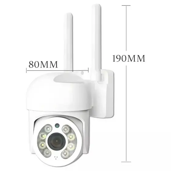 Câmera De Segurança Externa Wifi Ip Yoosee Icsee Prova D'água Visão Noturna - Bivolt