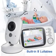 Baba Eletrônica Com Monitor Visão Noturna, Câmera c/ Audio Sensor de Temperatura