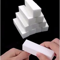 50, 40, 30, 20,10  Lixa Bloco Polidora Para Unhas Gel Porcelana Polimento de Unha Lixas