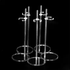 30cm Boneca Transparente plexiglass Suporte De Plástico De Exposição Clipe De Cintura Pé Da
