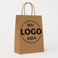 Sacolas personalizadas com sua logo Varios Tamanhos