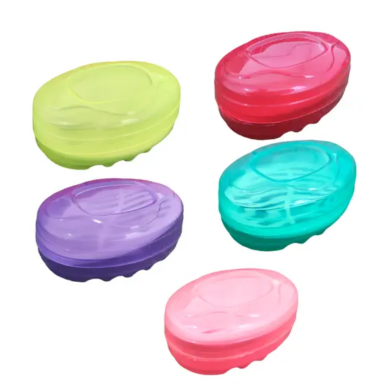 Saboneteira Com Grade Plástico Para Banheiro Colorido Semi Transparente
