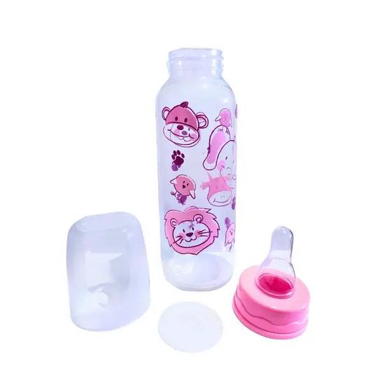 Mamadeira Bebê Com Bico Silicone Livre De BPA 240ml