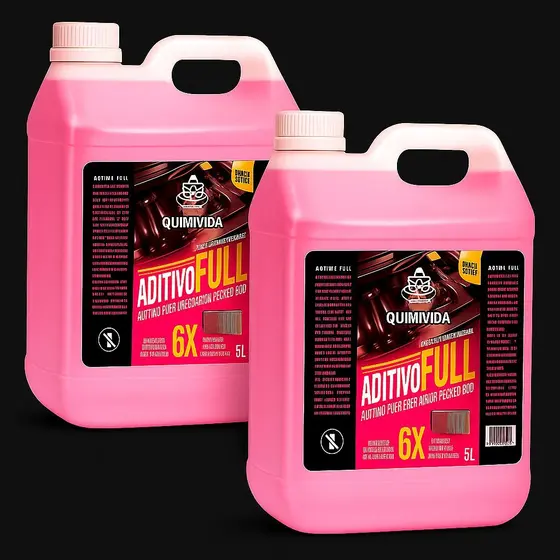 Kit 2 Aditivos Fluído Líquido Radiador Pronto Uso 5 litros-quimi car
