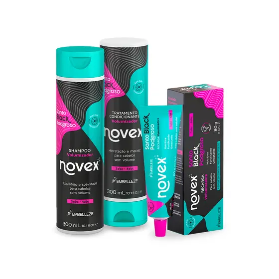 Kit Tratamento Diário Novex Meus Cachos Santo Black Poderoso