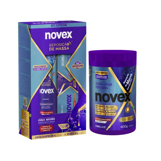 Kit Tratamento Novex Reposição De Massa