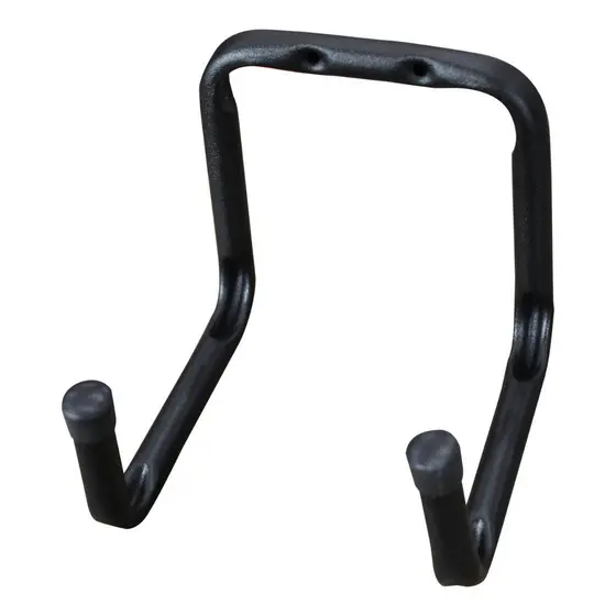 Suporte Gancho Aço Pendurar Bicicleta Mangueira Escada Preto