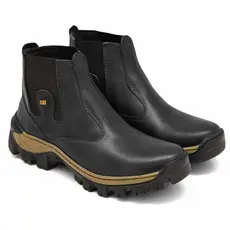 Botina Botinha Masculina De Couro Legitimo Impermeável Antiderrapante Promoção Barato