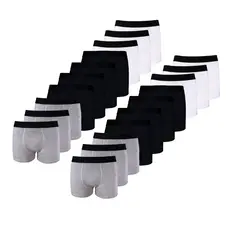 Kit com 20 Cuecas Boxer Box New Basic Masculina Confortável Cotton Algodão Promoção