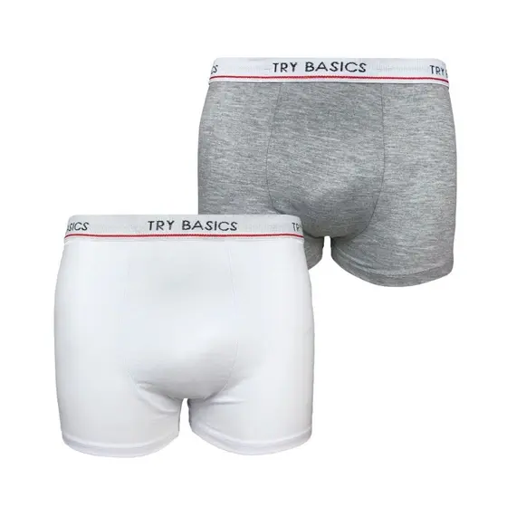 Kit 2 Cuecas Boxer Infantil Box Algodão Cotton New Basic Conforto Promoção