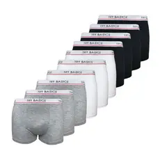 Pacote 10 Cuecas Boxer Infantil Box Algodão Cotton New Basic Conforto Promoção