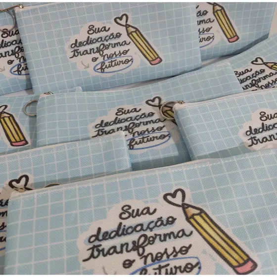 20 Lembrancinhas Personalizadas Estojo Slim  / estojo escolar / Estojo com sua logo / Volta as Aulas