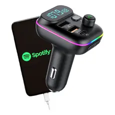Transmissor Fm Bluetooth 5.1 Carregador Veicular Usb