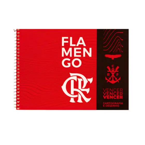 Caderno De Desenho Universitário Flamengo 80 Folhas- Capa:Flamengo